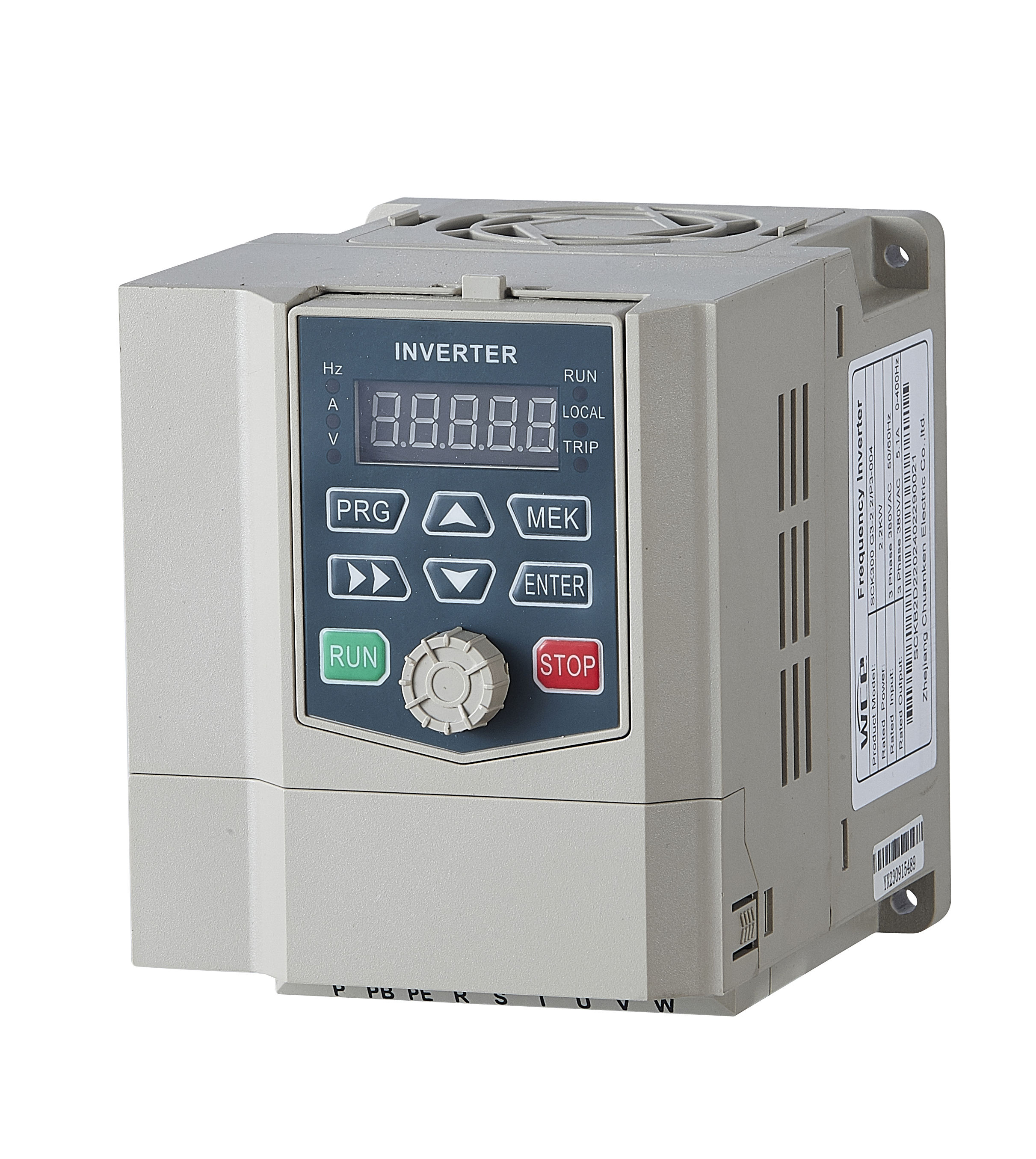 WCE VFD 3 Phase 220V 380V 3.7KW 4KW 5HP 0-300HZ AC Drive Motor Frequency Inverter for AC Motor