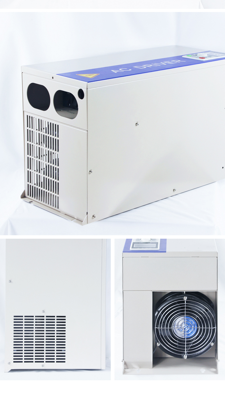 LCD English Display AC Drives VFD 5.5kW Frequency Converter 3 Phase 380V Motor Inverter 60Hz to 50Hz Frequency Converter