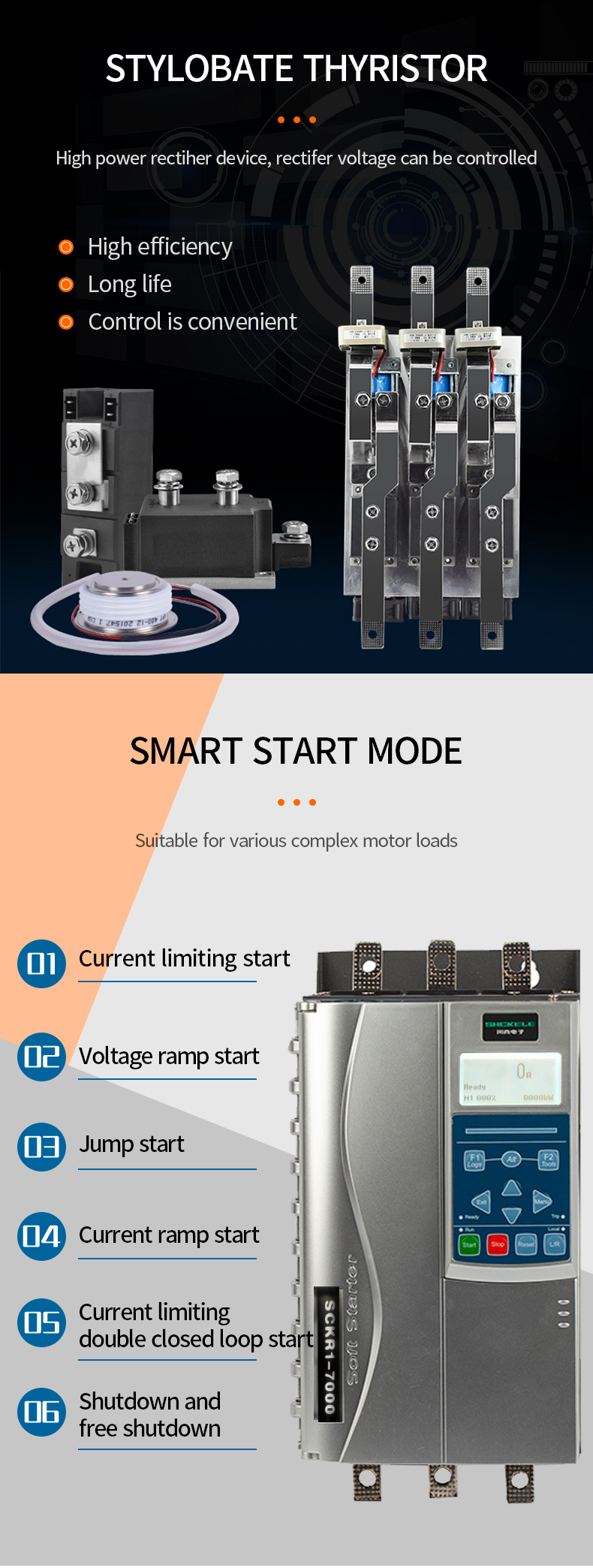 China 12year Factory Bypass Motor 380v and 400v 660v Soft Starter 22kw 3phase for Ac Water Pump Aucom