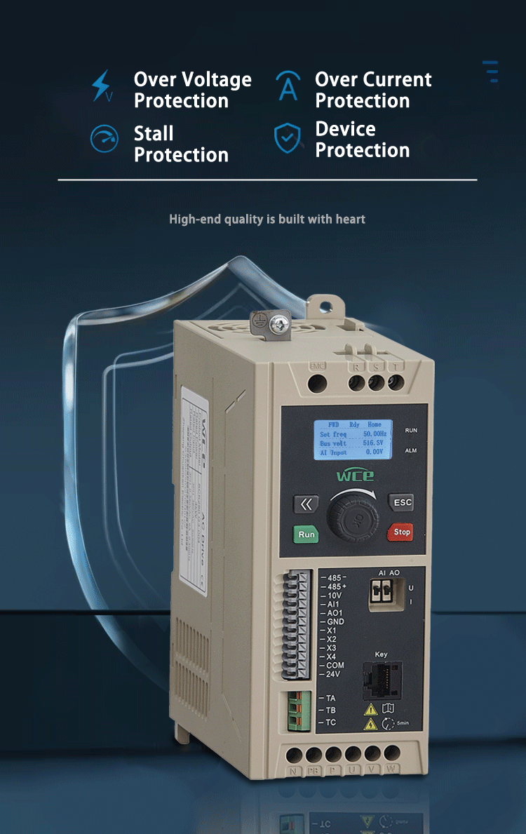 Industrial-grade InvertersVFD 3 Phase 220V 380V 0.75KW 1.5KW 2.2KW 4KW AC Drive Motor Drive Variable Frequency Drivers for Pump