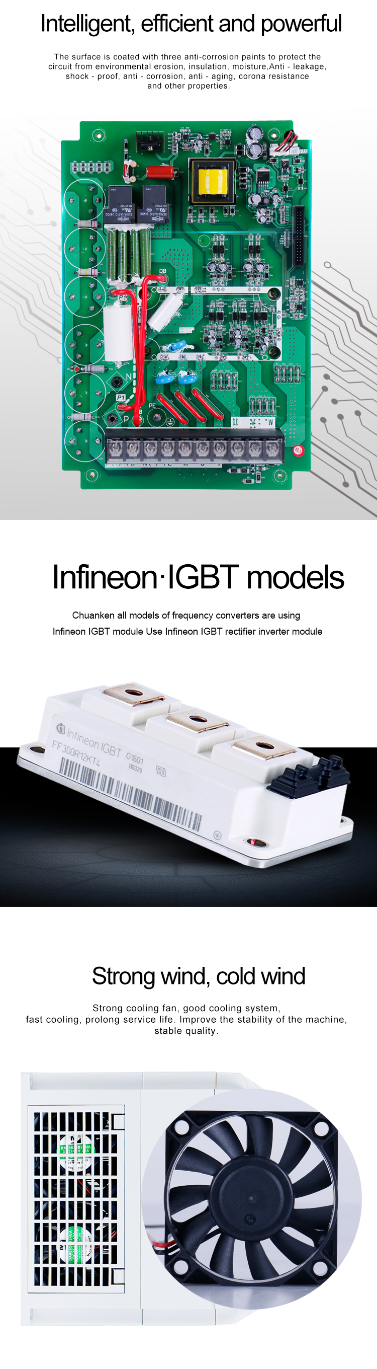 High Performance Vector Control Braking Resistor 380V 18.5KW 10HP Adjustable Speed Control VFD  Control Panel Display