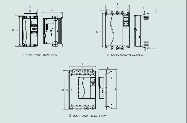 Open Loop Protection 380V 75KW 100HP Bypass Soft Starter for AC 3 Phase Motor 110A Contactors for Air Compressor