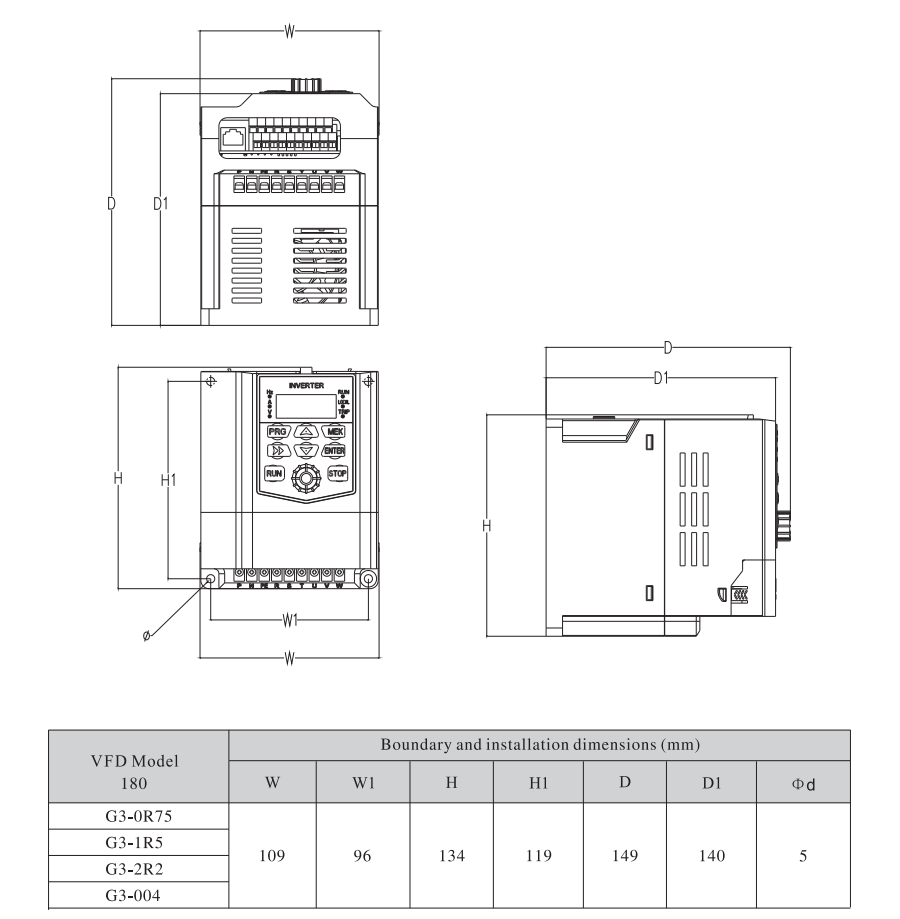 Top 10 Vfd 0.75KW 1.5KW 220V 3 Phase Vfd Price Frequency Converter 400hz