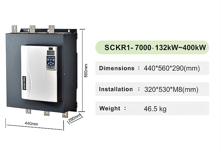 High Quality Polyglot 380V/690V RS485/Profibus Soft Starter 400KW for 3 Phase 545HP Motor Drive Pump