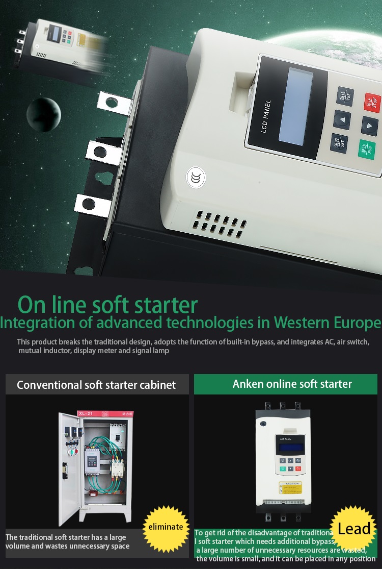 Accept Customization Soft Starter 90KW Emheater 120HP 380V and Motor Starter 1hp Motor 440v 3 Phase 60hz Can Replace Aucom Pump