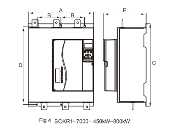 Russian Language 500KW to 1000KW 380V 660V Bypass Built in Soft Starter 630KW for Crusher/conveyer Three-phase Motor