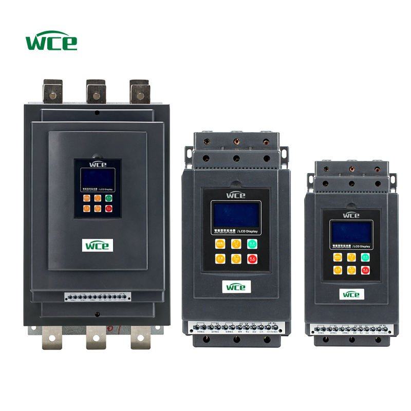 Phase Three Phase AC to DC Motor Soft Starter LCD Display DC/AC Inverters Three Phase 380V Bypass Motor Soft Starter