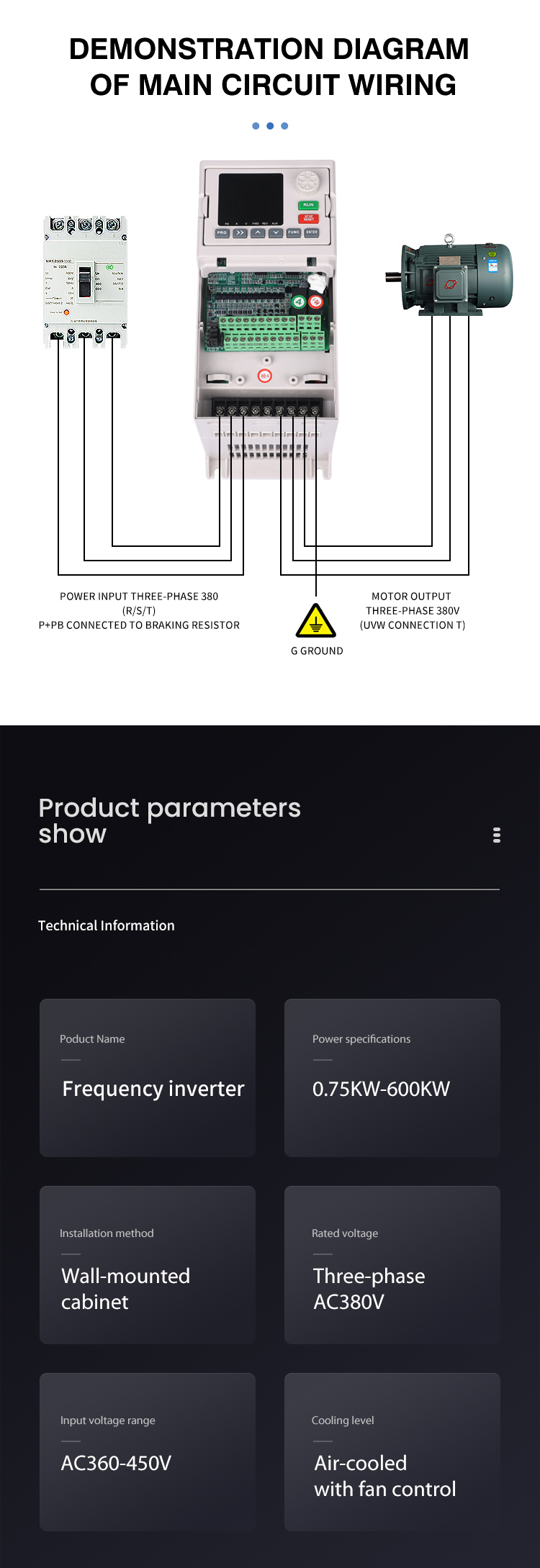 China Variable Frequency Drive Three Phase 380V 18.5kw Frequency Changer ISO CE IEC Certificate