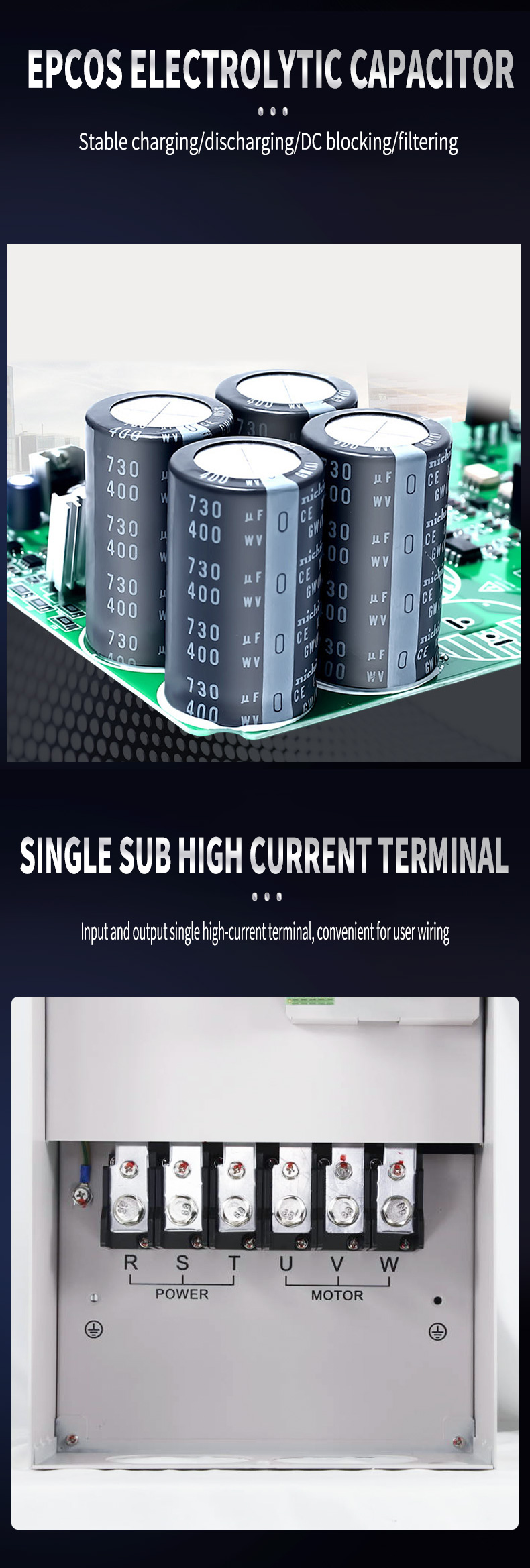 220KW 3 Phase 380V China VFD Three Phase Frequency Converter Motor Drive