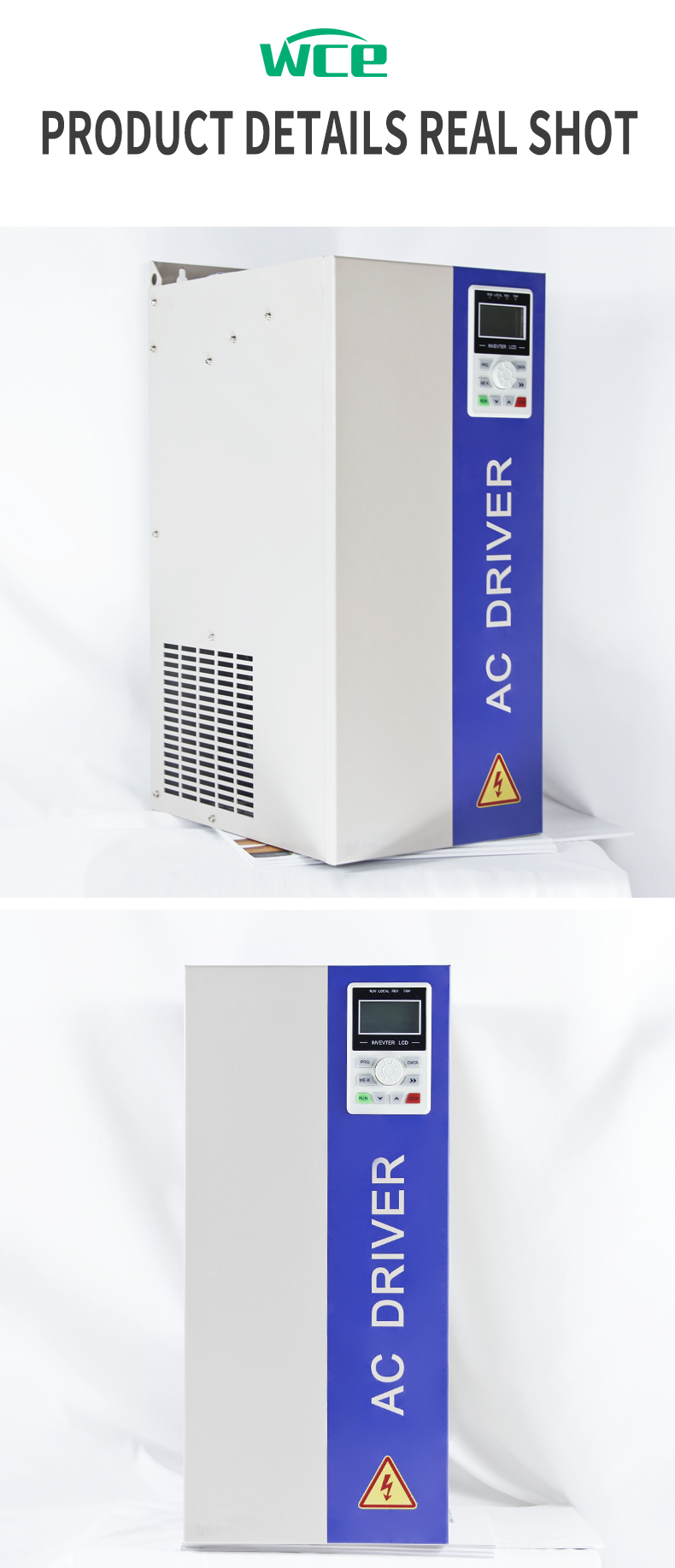 LCD English Display AC Drives VFD 5.5kW Frequency Converter 3 Phase 380V Motor Inverter 60Hz to 50Hz Frequency Converter