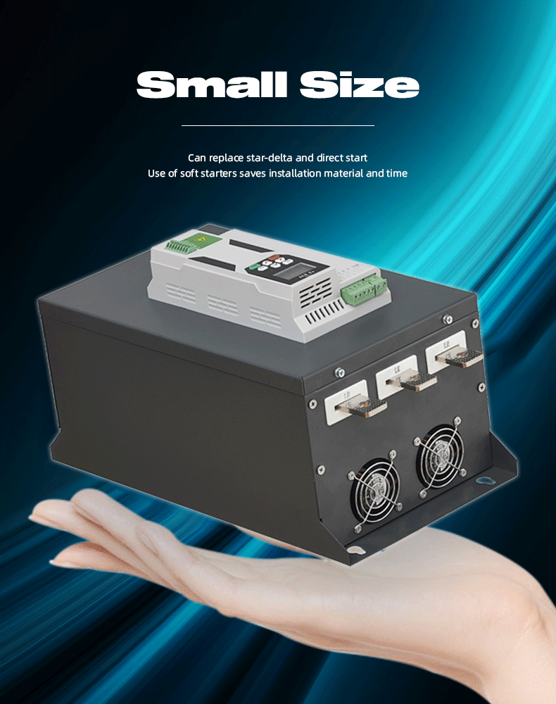 220V 380V 3 Phase Motor Drive 90KW 115KW AC Motor Soft Starter with Online Type and No Bypass Contactor