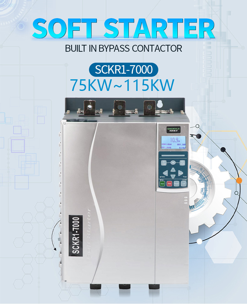 75KW~115KW 220V/380V/440V/660V Soft Starter for Built in Bypass Contactor Can Replace Intelligent Aucom Three-phase Water Pump