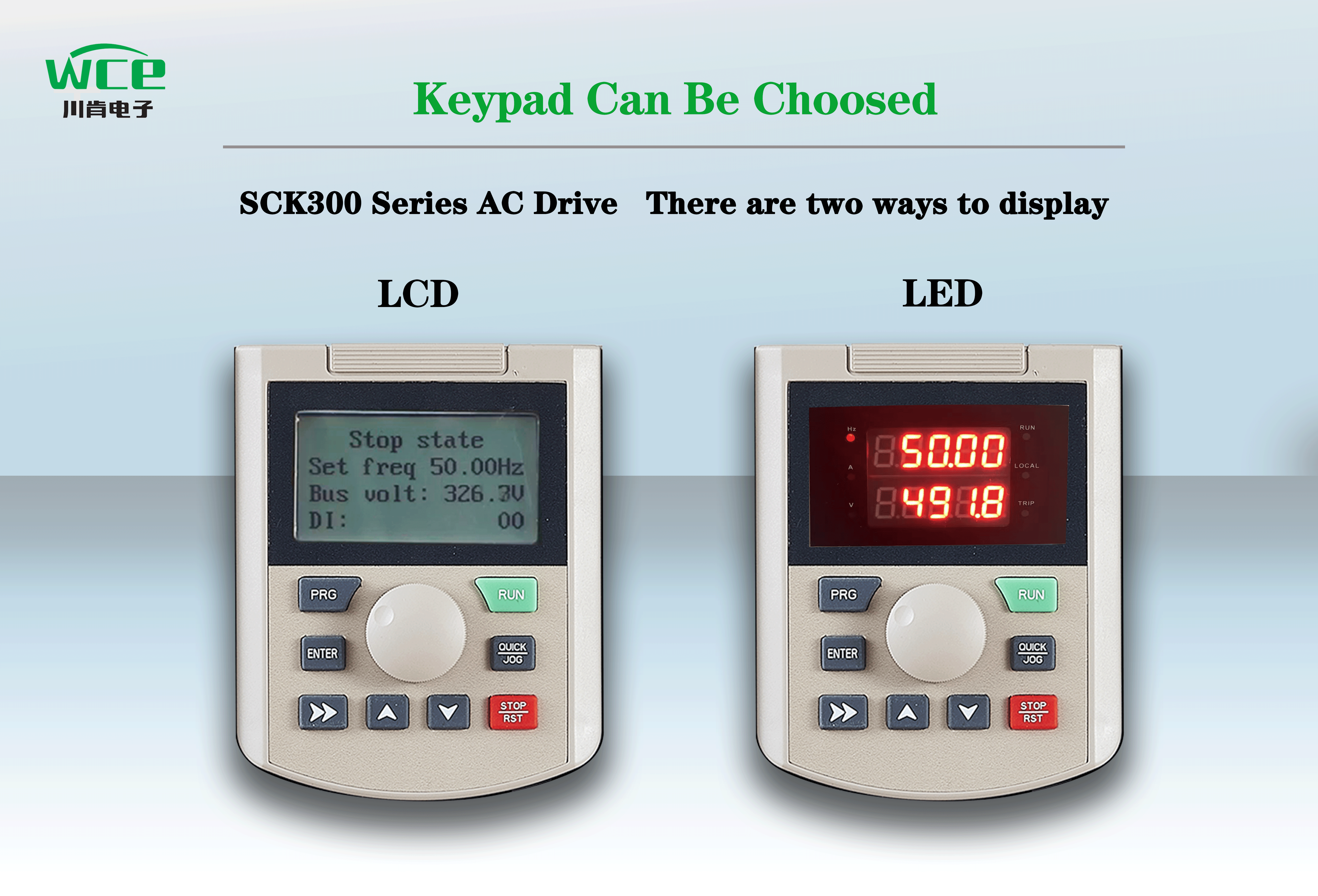 The latest technology inverter 0.75KW 2.2KW 5.5KW 7.5KW VFD has speed tracking, large screen display and multi-language function